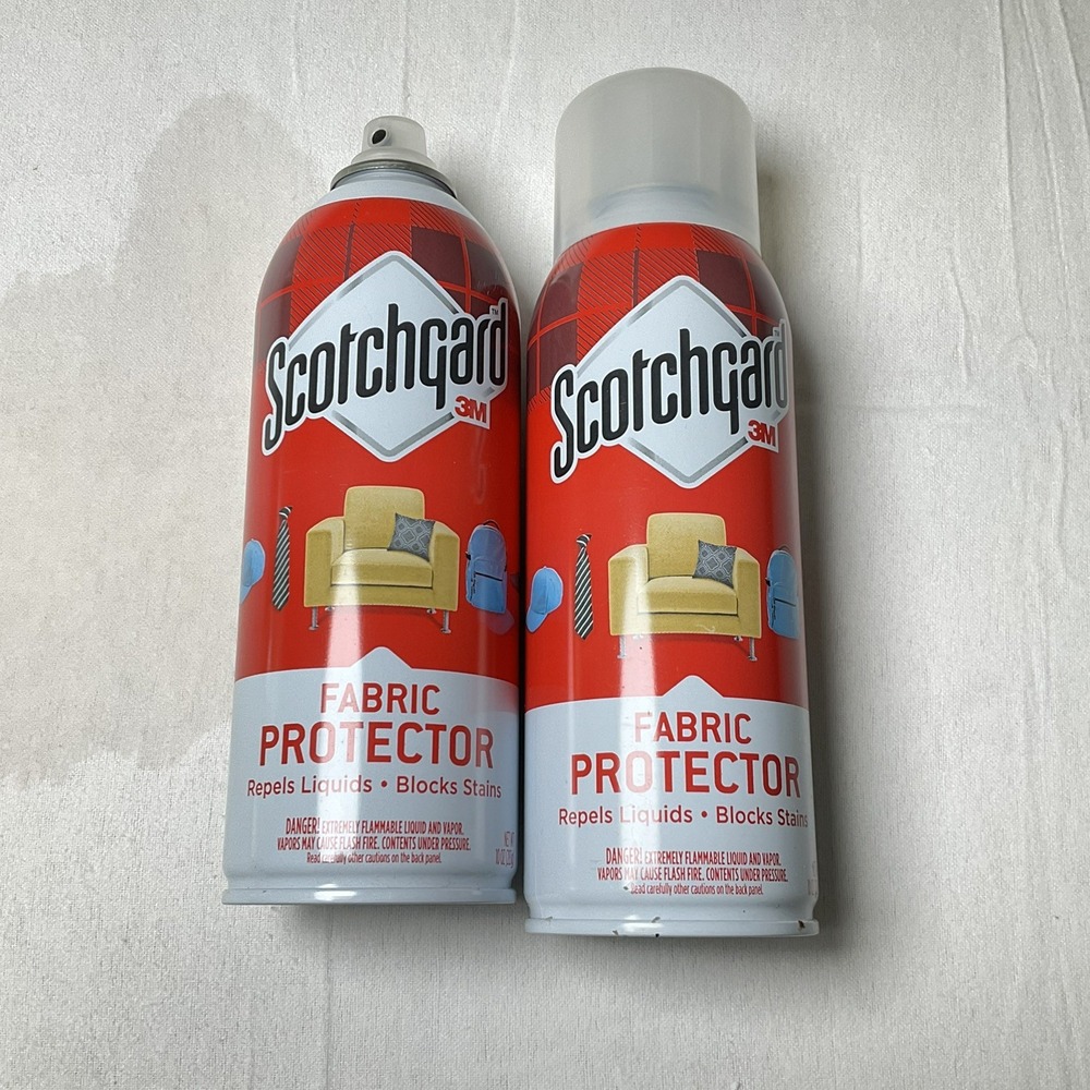 3M Scotchgard Fabric Protector No Cap on 1 Bottle 10oz  -Lot of 2